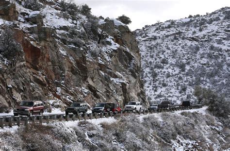 Photos Snowfall In Tucson Arizona California News