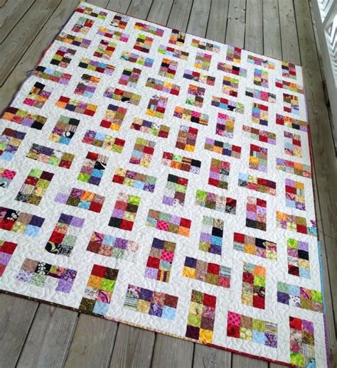 This Is Another Way To Do The Lattice Quilt Pattern Using Scraps