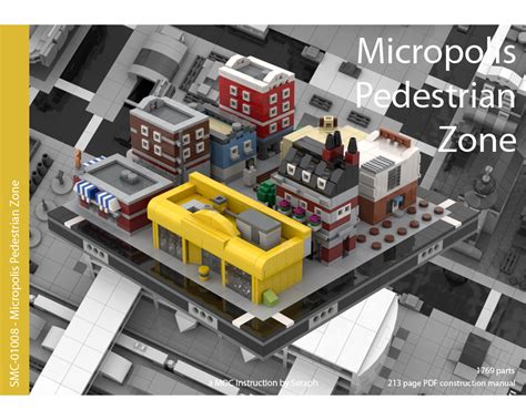 Lego Moc Micropolis Pedestrian Zone By Seraph Rebrickable Build