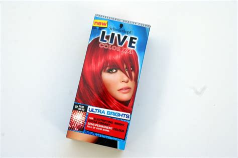 London Beauty Review Review Schwarzkopf Live Xxl Ultra Brights Hair Colour In Pillarbox Red