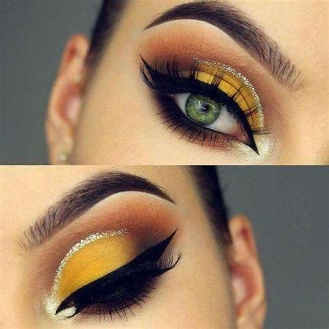 Pin By Karla Martinez On Maquillajes Yellow Makeup Eyeshadow Makeup