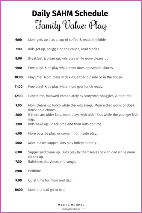 Wanna Create The Best Ever Stay At Home Mom Schedule Heres How Mom