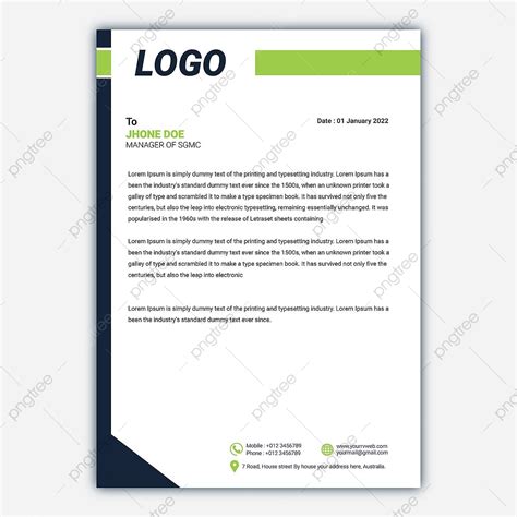 Classic Stylish Letterhead Template Design Template Download on Pngtree