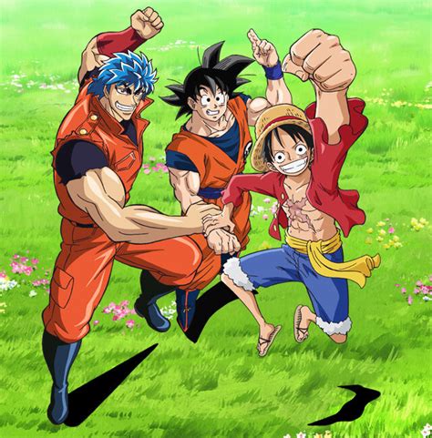 Dragon Ball Z X One Piece X Toriko Crossover Anime Visual Released