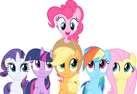 Smile Song Mane 6 Vector By Exe2001 On Deviantart