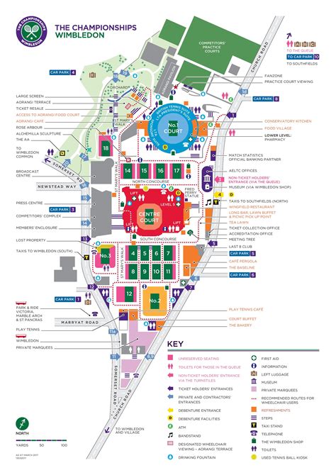 Watch live coverage from court two at the 2021 wimbledon championships at the all england club. BBG - Tournament - Map of the Grounds (With images ...