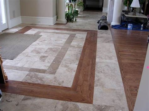 Marble Wood Floor Combination