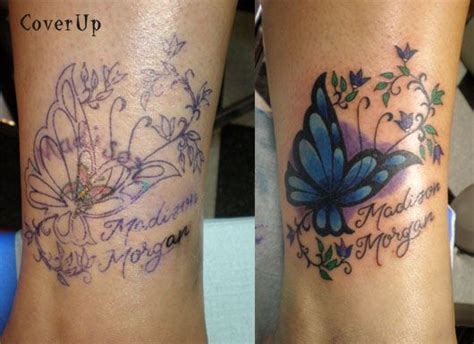 Ink Tattoo Butterfly Tattoo By Rebecca Horner Cover Up Tattoos For