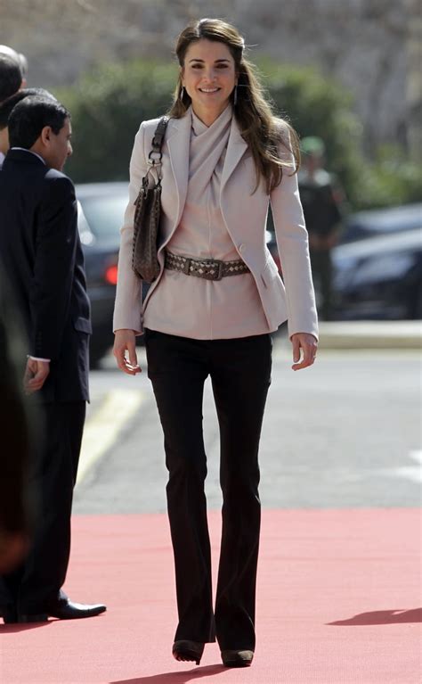 Queen Rania Of Jordan Royals Wearing Pantsuits Popsugar Fashion Photo 7