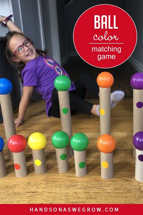 Super Simple Color Ball Matching Game For Kids Games For Kids Indoor