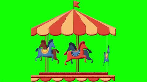 Pony Carousel Circus Green Screen Pack Youtube