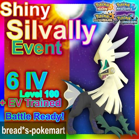 Shiny 6iv Event Legendary Silvally Battle Ready Pokemon Ultra Sun