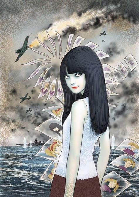 Junji Ito Horror Manga Cover Art Design Manga Art Horror Art