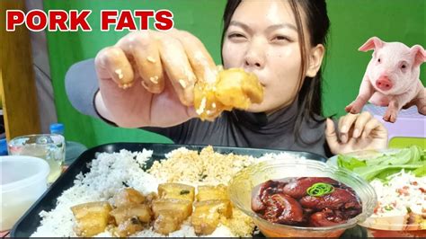 Lets Eat Pork Fats Delicious Pork Mukbang 😋 Flo Baite Youtube