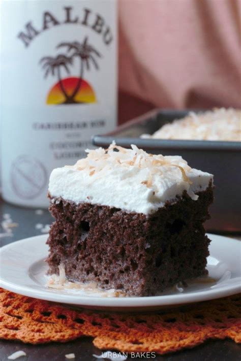 It makes such delicious, easy cocktail recipes from frozen pina coladas and daiquiris to great punch for parties. Chocolate Coconut Malibu Rum Cake | Recipe | Desserts ...
