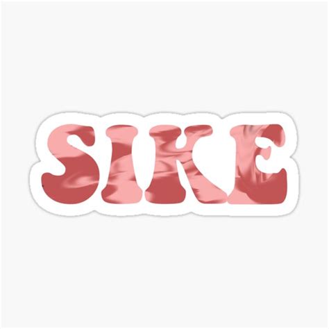 Sike Sticker For Sale By Nadyanaidenova Redbubble