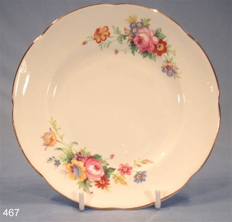 Royal Stuart Floral Vintage Bone China Tea Plate Antique China Dishes