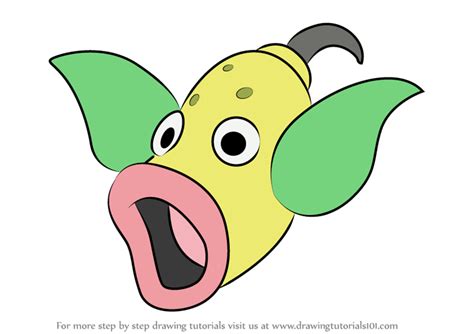Learn How To Draw Weepinbell From Pokemon Pokemon Step By Step