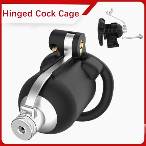 Submarine Bionic Design Hinged Cock Cage Male Chastity Device Metal Catheter Types Penis Rings