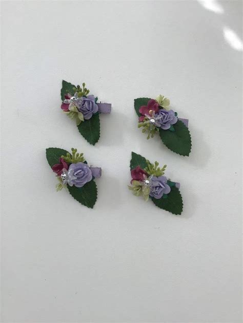 set of hair flower clipstiny floral hair accessories etsy uk floral accessories hair