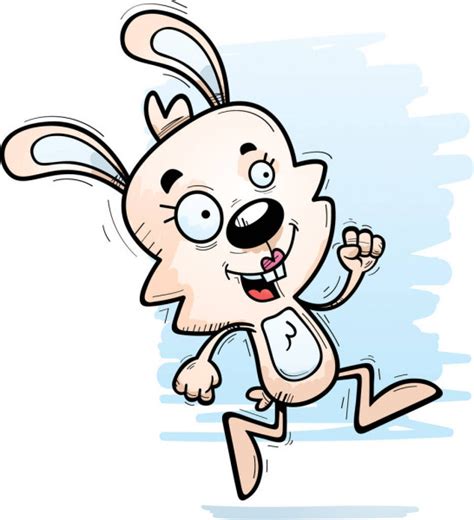 Rabbit Cartoon Character Running Stock Vector Image By ©hittoon 61077731
