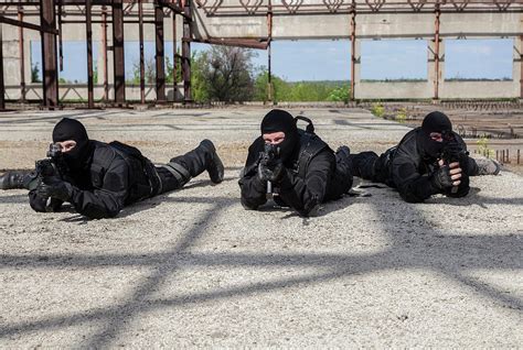 Special Forces Operators In Black Photograph By Oleg Zabielin