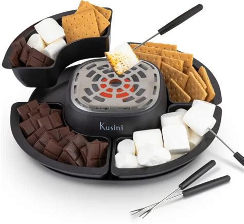Smores Maker Tabletop Indoor Flameless Electric Marshmallow Roaster