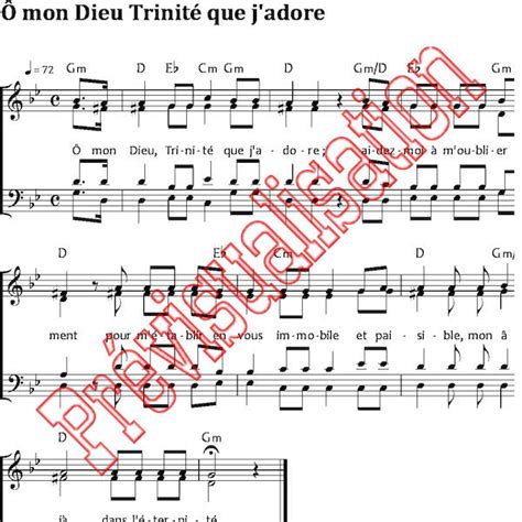 [新しいコレクション] Mon Dieu Mon Dieu Trinité Que J Adore Amour Infini Partition 900756 Bestpixtajpdlu5