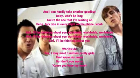 Worldwide Big Time Rush Lyrics Youtube