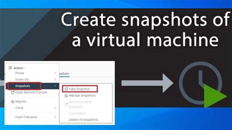 How To Create A Snapshot On VSphere Web Client In Snapshots Vmware Workstation Clients
