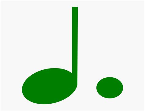 Green Dotted Clip Art Music Notes Clipart Green Hd Png Download