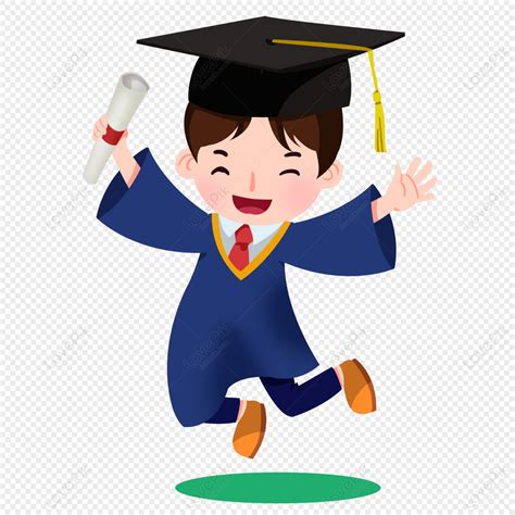 Cartoon Boy Bachelor Graduation Cartoon Bachelor Graduation Bachelor