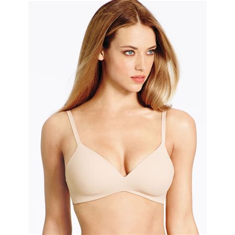 Wacoal How Perfect Padded Soft Cup Bra Naturally Nude Brand New My