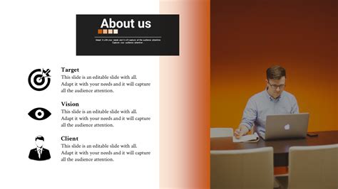 Stunning About Us Powerpoint Template Presentation Slides
