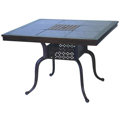 Darlee Series 77 41 X 41 Inch Cast Aluminum Patio Dining Table With
