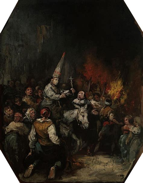 Condemned By The Inquisition Ca 1860 Spanish School Oil On Canva