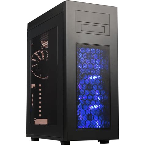 Rosewill Rise Glow Atx Slim Full Tower Gaming Computer Case With Blue