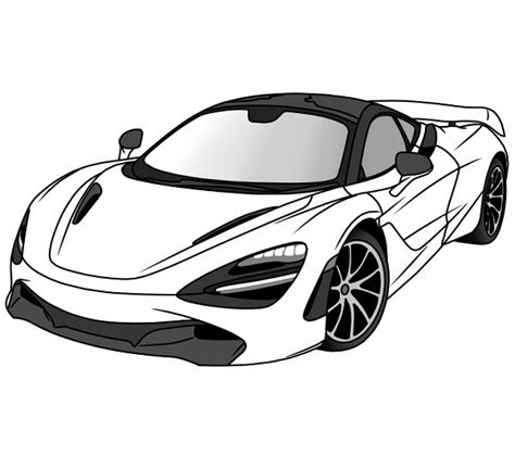 How To Draw A Mclaren P Gtr At How To Draw