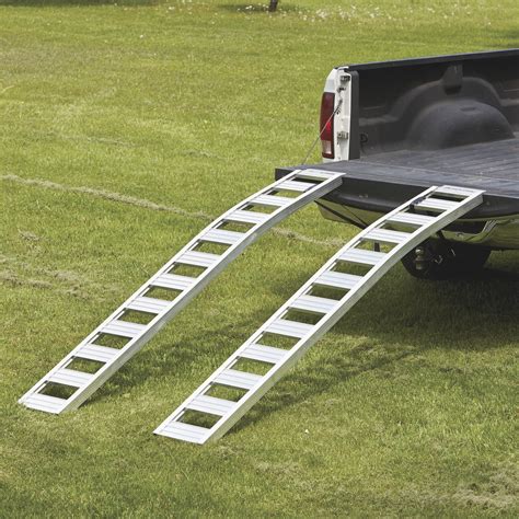 Ultra Tow Non Folding Arched Aluminum Loading Ramp Set — 1500 Lb