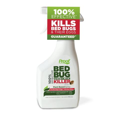 Proof 100 Effective Bed Bug And Dust Mite Killer Spray 16 Oz