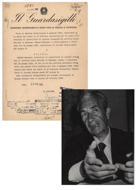 Autografo Di Aldo Moro Decreto Carica Ministro Della Giustizia