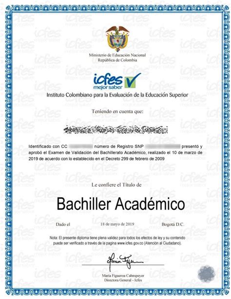 Muestras De Certificados Que Otorga El ICFES Por Validar El Bachillerato