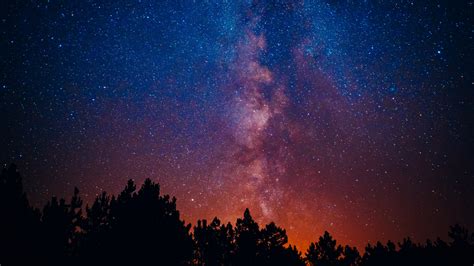 Download Beautiful Night Starry Sky Milky Way Wallpaper 1920x1080 Full Hd Hdtv Fhd 1080p