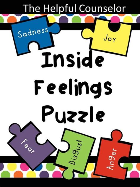 Inside Out Puzzle Set Activity Help Teaching Social Emotional
