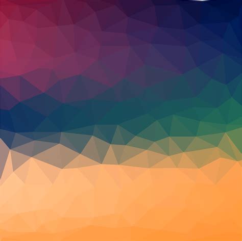 Abstract Colorful retro Low poly Vector Background with cool gradient ...