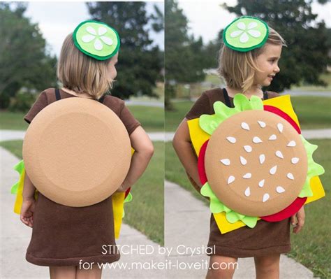 Make A Quick And Easy No Sew Cheeseburger Costume Make It And Love
