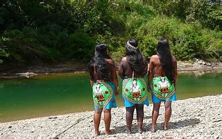 Panama Chagres Park Embera Puru Indianen Na Een Lange Flickr