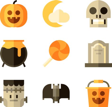 Halloween Icons Png Isolated Image Png Mart