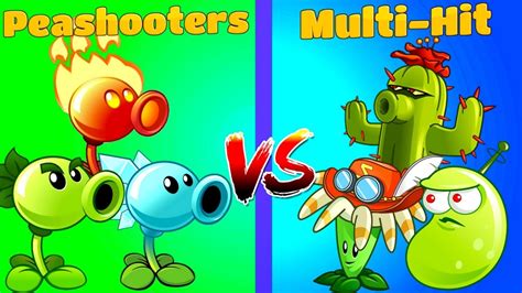 Plants Vs Zombies 2 Multi Hit Vs Peashooters Youtube