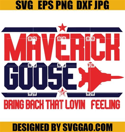 Top Gun Svg Maverick Svg Goose Lovin Feeling Military Pilot Svg